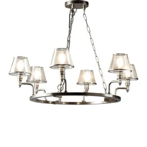 Sienna Chandelier Antique Silver by Florabelle Living, a Chandeliers for sale on Style Sourcebook