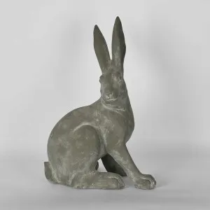 Henry Hare Sitting Large Grey by Florabelle Living, a Statues & Ornaments for sale on Style Sourcebook