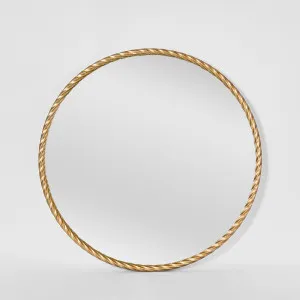 Palais Round Mirror Small Gold by Florabelle Living, a Mirrors for sale on Style Sourcebook