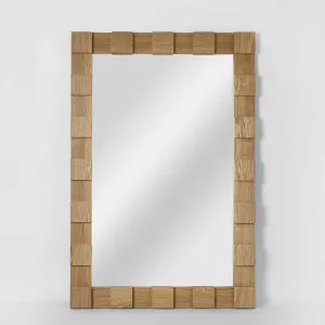 Monument Wall Mirror Oak by Florabelle Living, a Mirrors for sale on Style Sourcebook