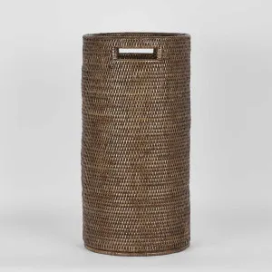 Paume Rattan Umbrella Stand Antique Brown by Florabelle Living, a Statues & Ornaments for sale on Style Sourcebook