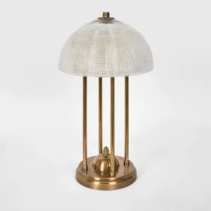 Victor Table Lamp With Textured Glass by Florabelle Living, a Table & Bedside Lamps for sale on Style Sourcebook
