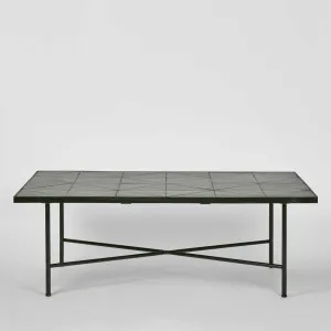 Sheffield Iron/Tiled Coffee Table Black -Outdoor by Florabelle Living, a Plants for sale on Style Sourcebook