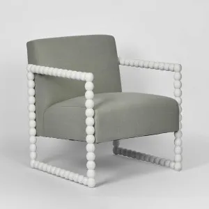 Bobbin Oak ArmChair White/Seafoam by Florabelle Living, a Chairs for sale on Style Sourcebook