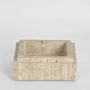 Trey Travertine Box by Florabelle Living, a Statues & Ornaments for sale on Style Sourcebook