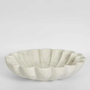 Flora Marble Bowl White Large by Florabelle Living, a Bowls for sale on Style Sourcebook