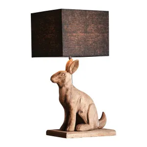 Garfunkel Table Lamp Base Dark Natural- Base Only by Florabelle Living, a Table & Bedside Lamps for sale on Style Sourcebook