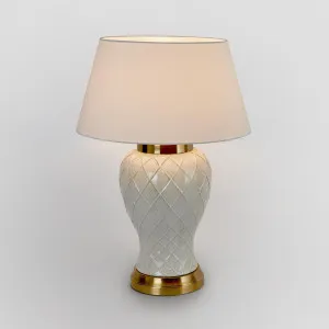 Berkley Ceramic Lamp & Shade by Florabelle Living, a Table & Bedside Lamps for sale on Style Sourcebook