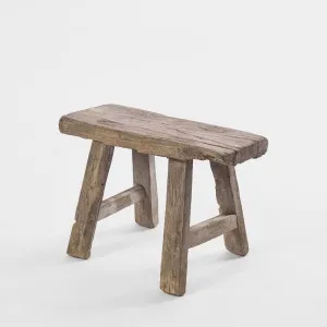 Shandong 120 Year Wooden Mini Stool by Florabelle Living, a Stools for sale on Style Sourcebook