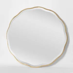 Camille Scallop Mirror Small Gold by Florabelle Living, a Mirrors for sale on Style Sourcebook