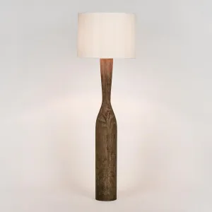 Callum Timber Floor Lamp Base With White Shade by Florabelle Living, a Floor Lamps for sale on Style Sourcebook