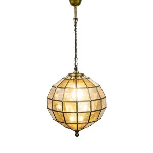Prince Albert Ceiling Pendant Medium Brass by Florabelle Living, a Pendant Lighting for sale on Style Sourcebook