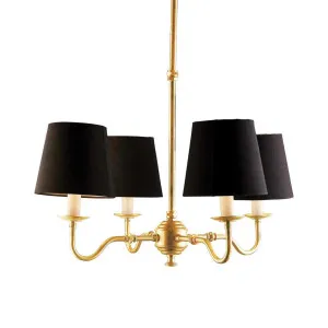 Milton Chandelier Antique Brass by Florabelle Living, a Chandeliers for sale on Style Sourcebook