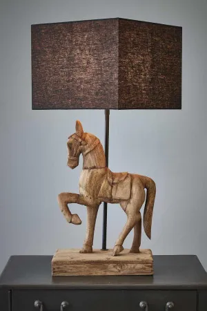 Clyde Table Lamp Base Dark Natural- Base Only by Florabelle Living, a Table & Bedside Lamps for sale on Style Sourcebook
