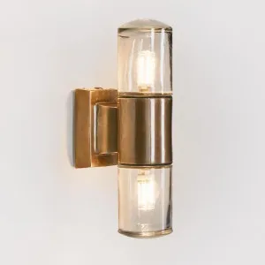 Plover Outdoor Wall Light Antique Brass by Florabelle Living, a Wall Lighting for sale on Style Sourcebook