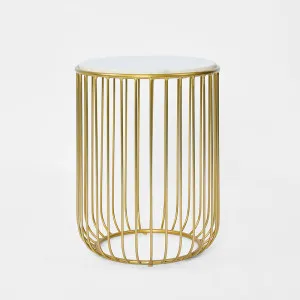 Riley Side Table Gold by Florabelle Living, a Side Table for sale on Style Sourcebook