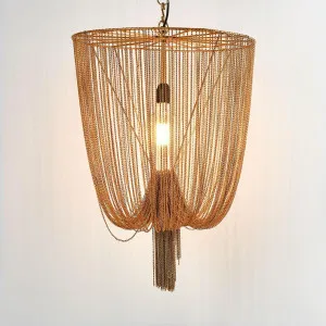 Manhattan Chain Pendant Small by Florabelle Living, a Pendant Lighting for sale on Style Sourcebook