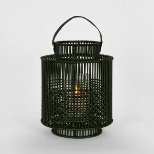 Kyra Rattan Lantern Medium Black by Florabelle Living, a Statues & Ornaments for sale on Style Sourcebook