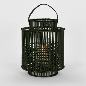 Kyra Rattan Lantern Large Black by Florabelle Living, a Statues & Ornaments for sale on Style Sourcebook