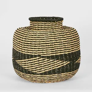 Bari Basket Black Natural by Florabelle Living, a Baskets & Boxes for sale on Style Sourcebook