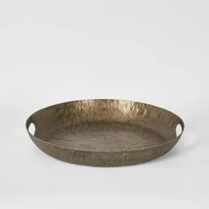 Bobbi Hammered Aluminium Tray Small by Florabelle Living, a Trays for sale on Style Sourcebook