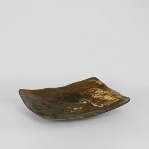 Gia Rectangle Plate Large Antique Gold by Florabelle Living, a Decorative Plates & Bowls for sale on Style Sourcebook