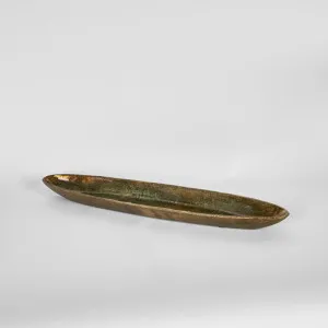 Gia Oval Plate Medium Antique Gold by Florabelle Living, a Decorative Plates & Bowls for sale on Style Sourcebook