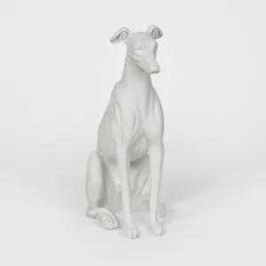 Finn Dog Sculpture White by Florabelle Living, a Statues & Ornaments for sale on Style Sourcebook