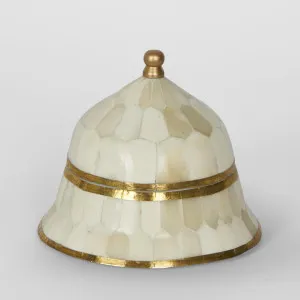 Suki Brass Box Large White by Florabelle Living, a Decorative Boxes for sale on Style Sourcebook