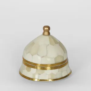Suki Brass Box Small White by Florabelle Living, a Decorative Boxes for sale on Style Sourcebook