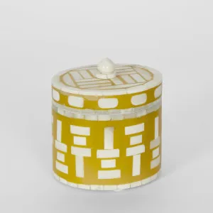 Sirena Trinket Box Mustard by Florabelle Living, a Decorative Boxes for sale on Style Sourcebook