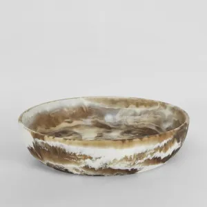 HALO Swirl Resin Serving Bowl Large Latte by Florabelle Living, a Decorative Plates & Bowls for sale on Style Sourcebook