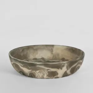 HALO Swirl Resin Serving Bowl Large Coca by Florabelle Living, a Decorative Plates & Bowls for sale on Style Sourcebook