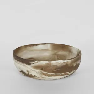 HALO Swirl Resin Serving Bowl Medium Latte by Florabelle Living, a Decorative Plates & Bowls for sale on Style Sourcebook