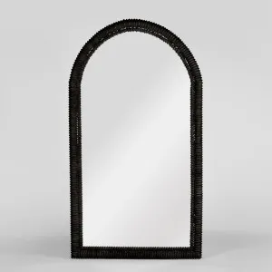 Cloverley Floor Mirror Black by Florabelle Living, a Mirrors for sale on Style Sourcebook
