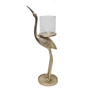 Hamlet Crane Pillar Holder LGE by Florabelle Living, a Lanterns for sale on Style Sourcebook