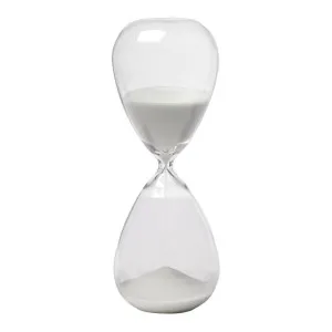 Tempus Sand Hourglass White by Florabelle Living, a Statues & Ornaments for sale on Style Sourcebook