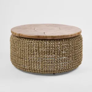 Naves Coffee Table with teak top large by Florabelle Living, a Coffee Table for sale on Style Sourcebook