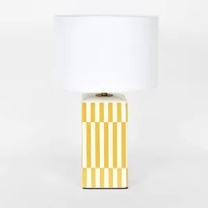 Parlour Yellow Table Lamp & Shade by Florabelle Living, a Table & Bedside Lamps for sale on Style Sourcebook