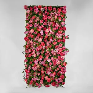 Fuchsia Hot Pink Rose Camelia Blossom Wall 120x240cm by Florabelle Living, a Plants for sale on Style Sourcebook