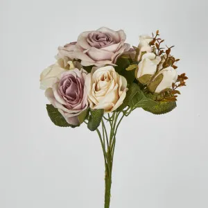 39cm Dusty Lavender Cream Rose Bush x 9 by Florabelle Living, a Plants for sale on Style Sourcebook
