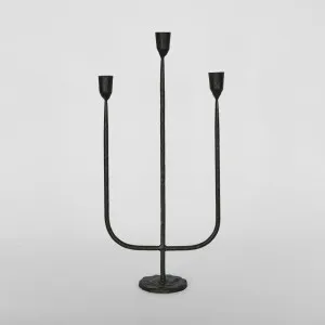 James Candle Stand Black by Florabelle Living, a Lanterns for sale on Style Sourcebook