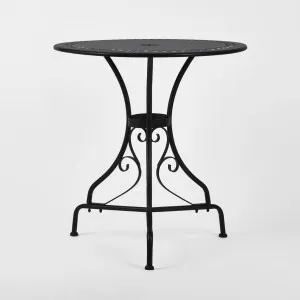Annabel Round Table 70cm Black -Outdoor Bistro dining by Florabelle Living, a Stools for sale on Style Sourcebook