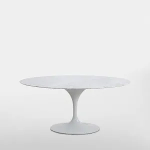 Aurora Oval Dining Table Marble White 160cm by Florabelle Living, a Coffee Table for sale on Style Sourcebook