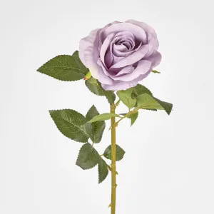 Lilac Purple Open Rose Stem 68cm by Florabelle Living, a Plants for sale on Style Sourcebook