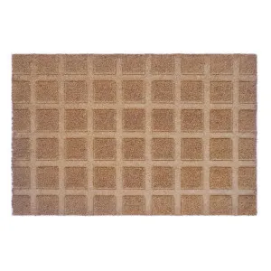 Tiles Coir Doormat with Vinyl Backing Small 45x75 by Florabelle Living, a Doormats for sale on Style Sourcebook