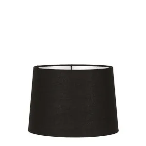 Linen Drum Lamp Shade Small Black by Florabelle Living, a Lamp Shades for sale on Style Sourcebook