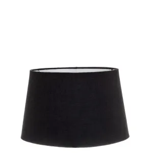 Linen Drum Lamp Shade Medium Black by Florabelle Living, a Lamp Shades for sale on Style Sourcebook