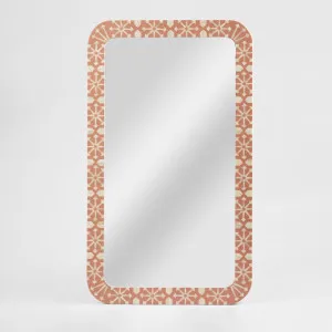 Adina Bone Inlay Mirror Peach/White by Florabelle Living, a Mirrors for sale on Style Sourcebook