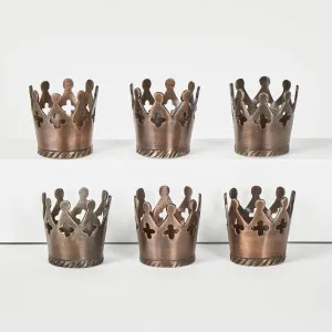 Crown Napkin Ring Set of 6 by Florabelle Living, a Decorative Plates & Bowls for sale on Style Sourcebook